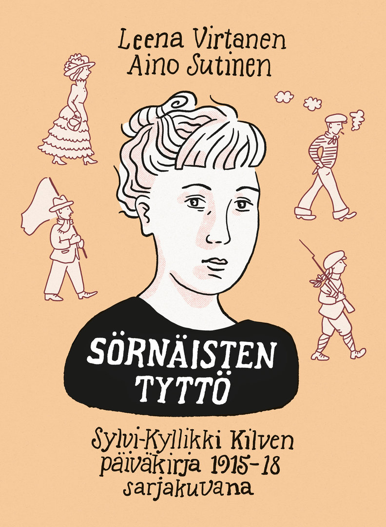 Leena Virtasen ja Aino Sutisen sarjakuvateoksen Sörnäisten tyttö kansikuva.