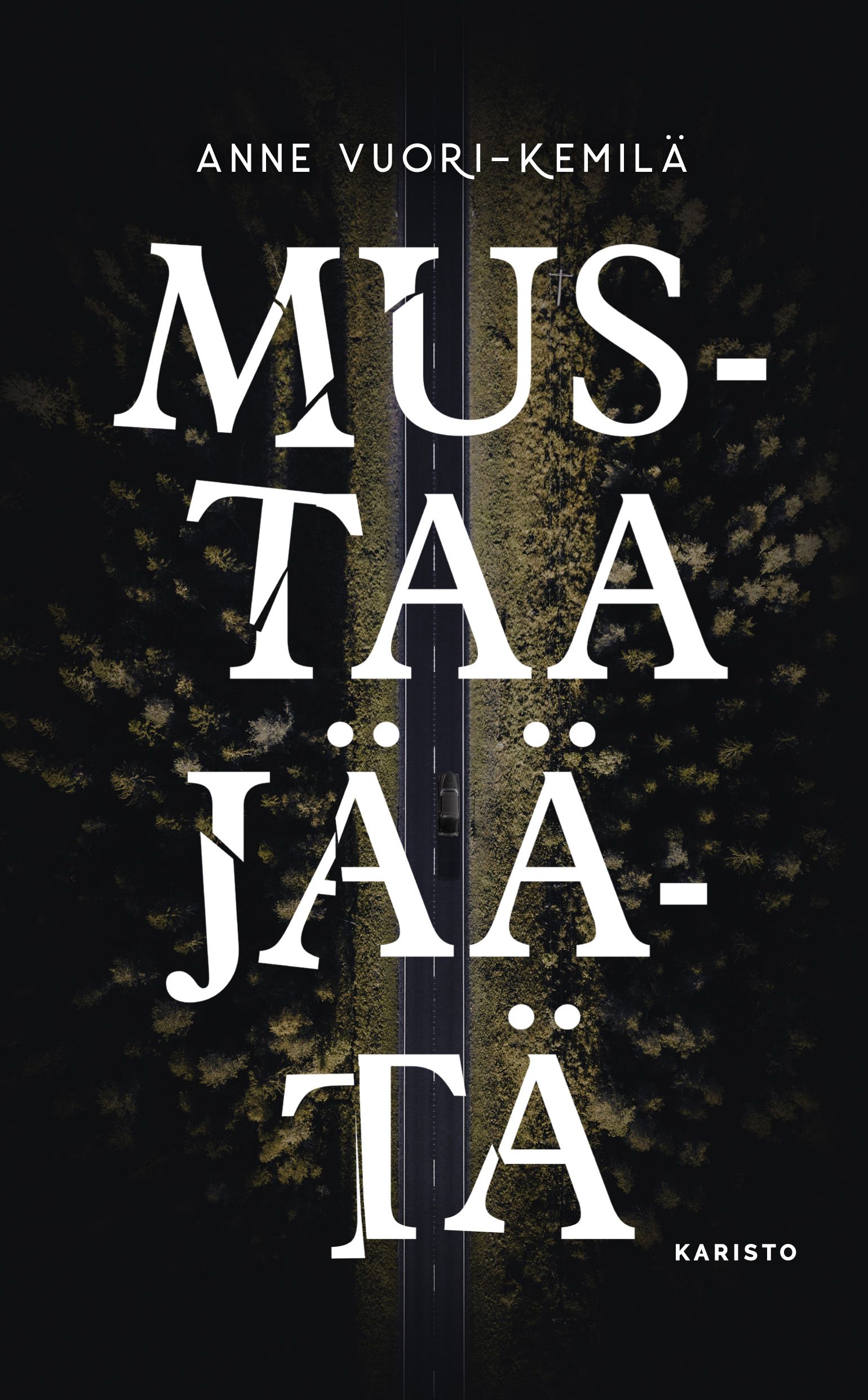 Anne Vuori-Kemilän teoksen Mustaa jäätä kansikuva.