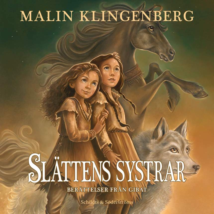 Malin Klingenbergin fantasiaromaanin Slättens systrar äänikirjan kansi.