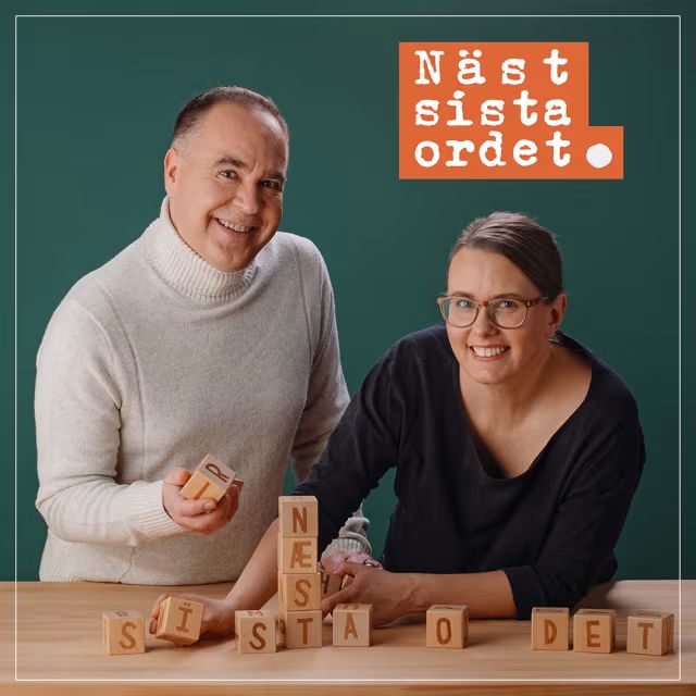 Näst sista ordet -podcastin juontajat.