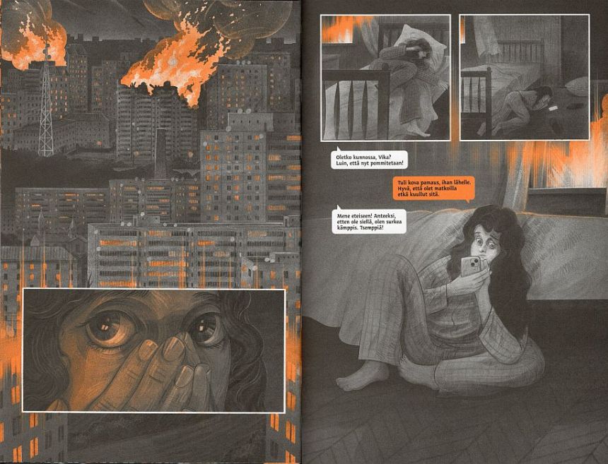 Aukeama sarjakuvateoksesta Pitkän sodan lyhyt historia.